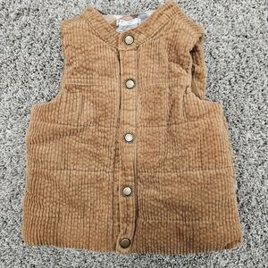 Max Studio Tan Corduroy Vest